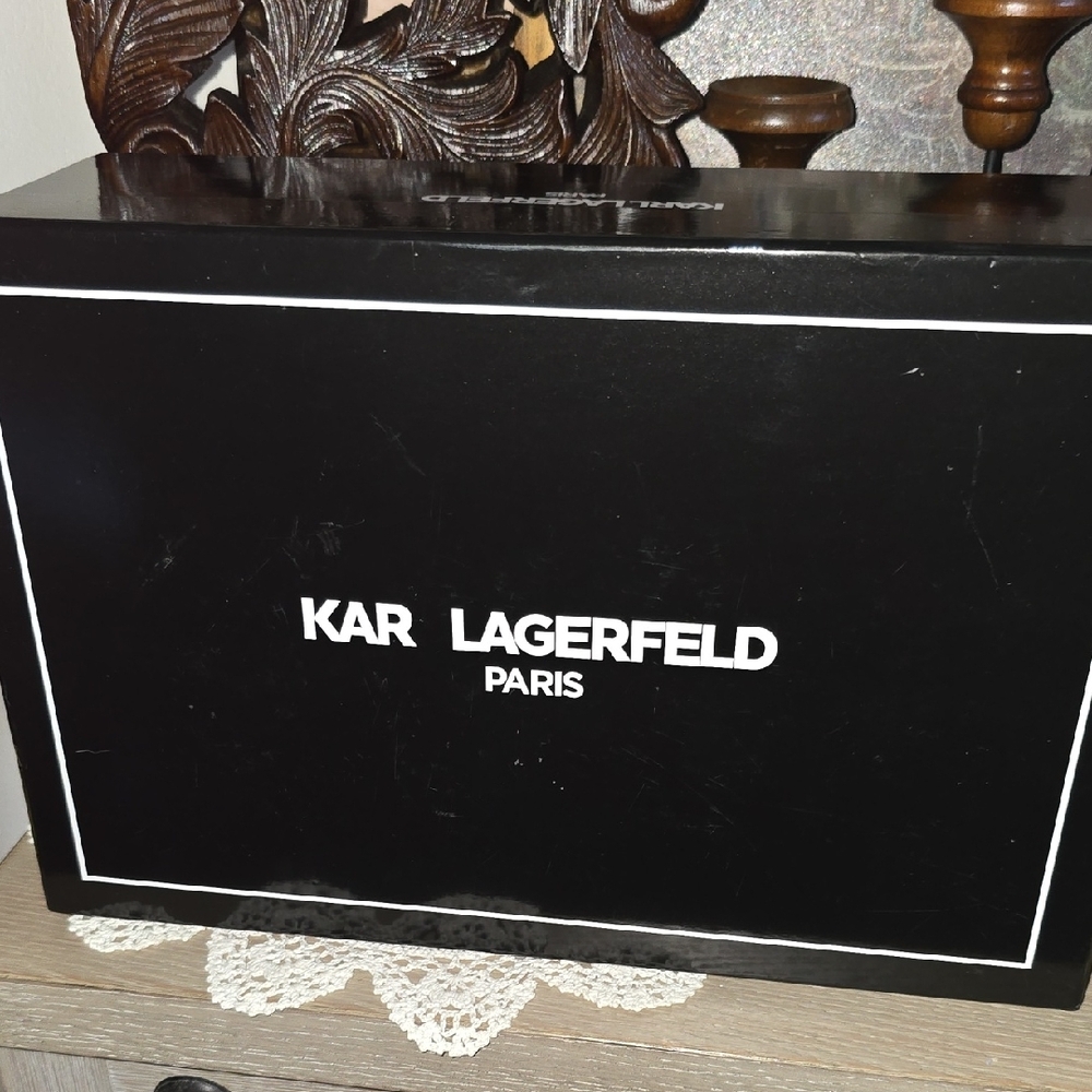 Karl Lagerfeld Black Camera Bag & Cat Keychain Set - Black & White Gift Set ❤️ - Picture 13 of 14